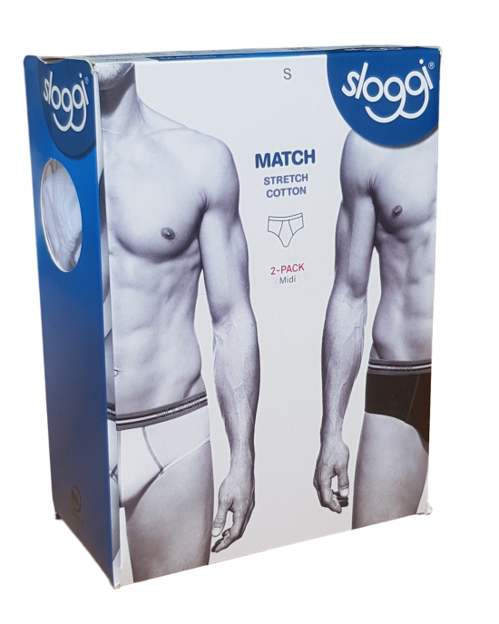 Sloggi Match Midi Brief - 2 Pack Sloggi Match Midi Brief - 2 Pack